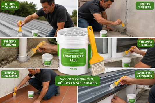 PACK X3 Sellador Goteras Impermevilizante + Brochas aplicadoras